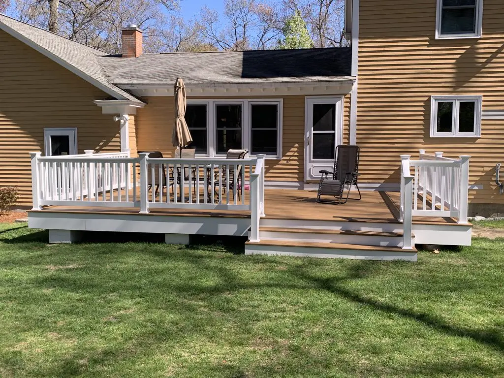 Chelmsford K deck A Deck in Chelmsford, MA
