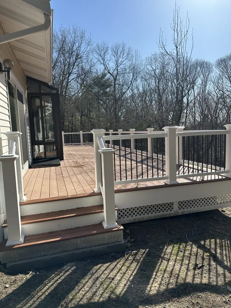 Chelmsford L deck A Deck in Chelmsford, MA