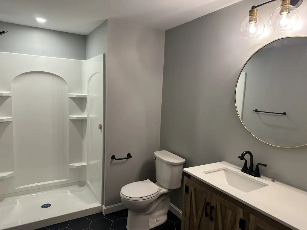 Lynnfield C basement bathroom A Bathroom in Lynnfield, MA