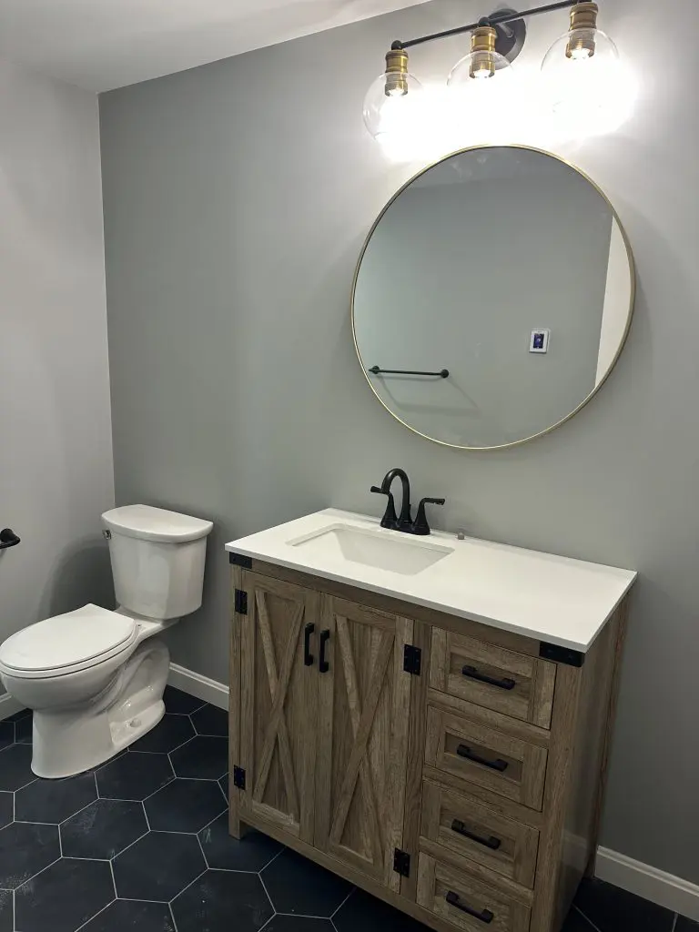 Lynnfield C basement bathroom A(1) Bathroom in Lynnfield, MA