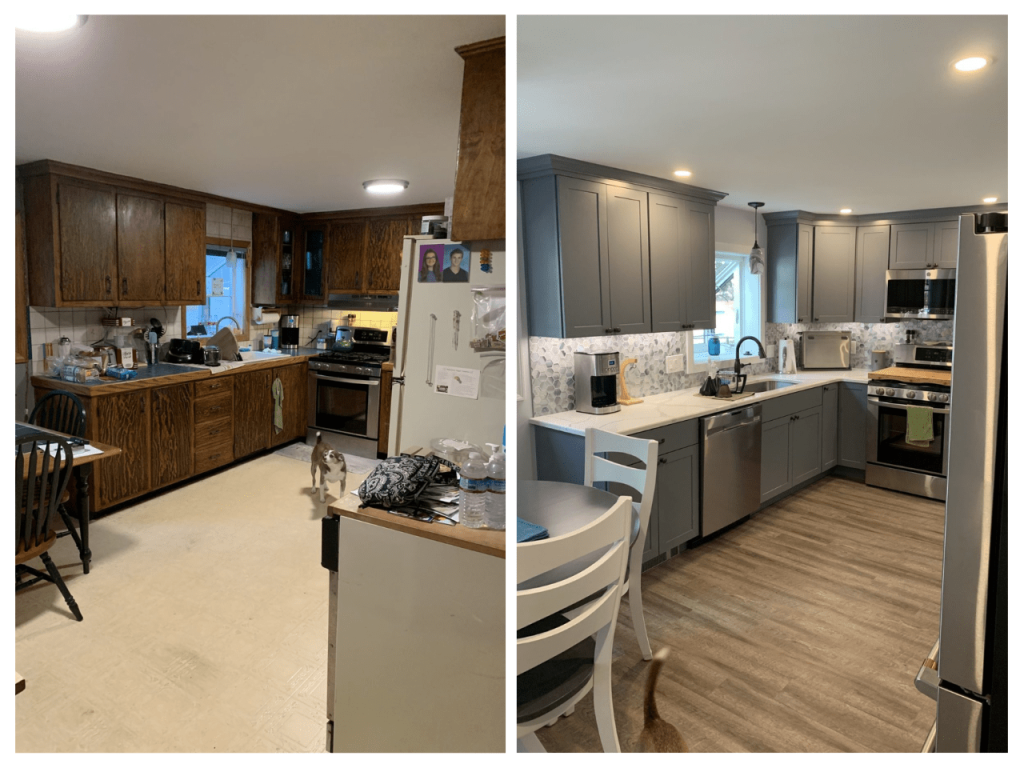 Lowell C Kitchen 1 (Before/After) Lowell C Kitchen 1 (Before/After)