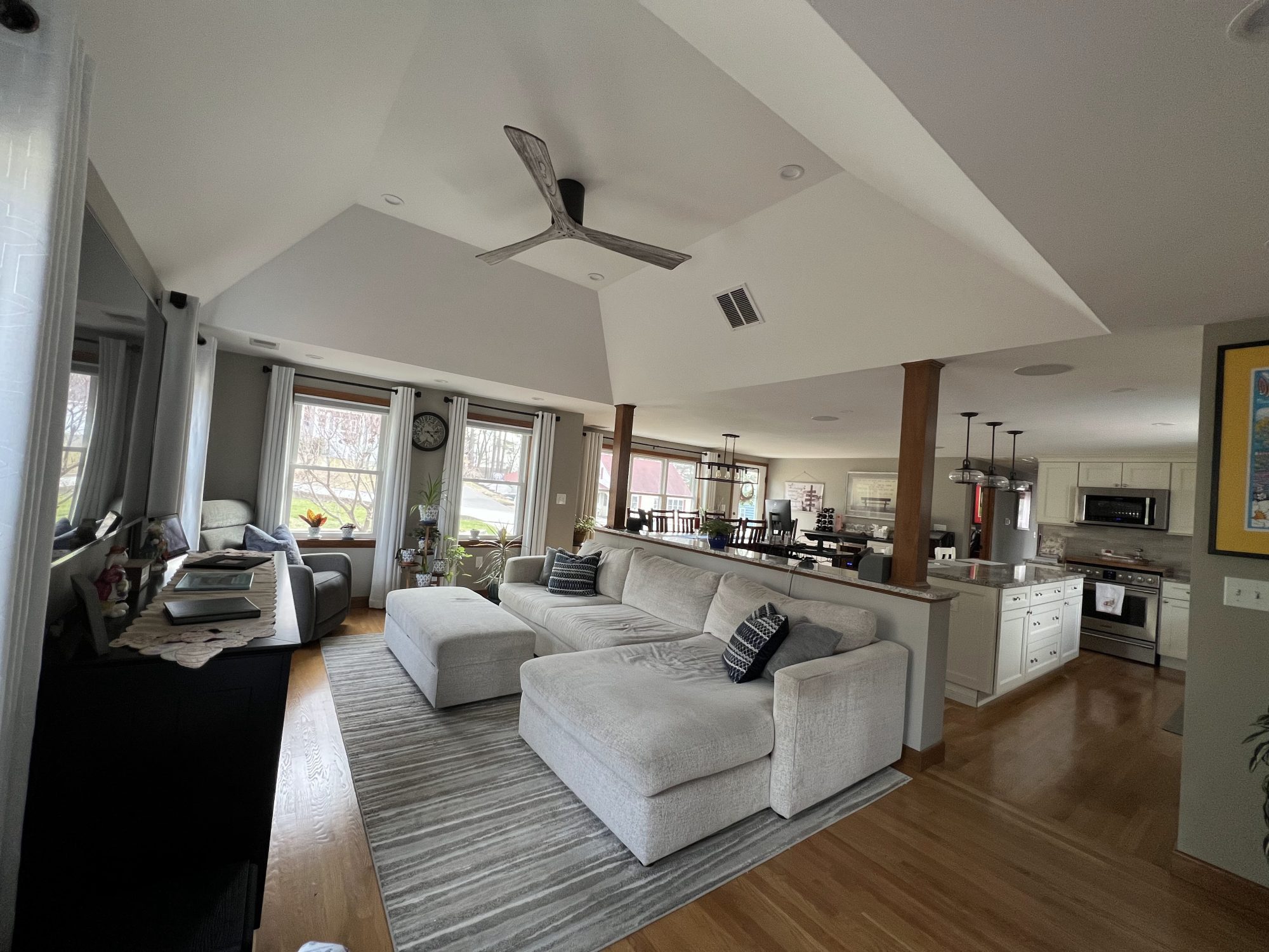 Whole House Remodel living room in Nashua NH