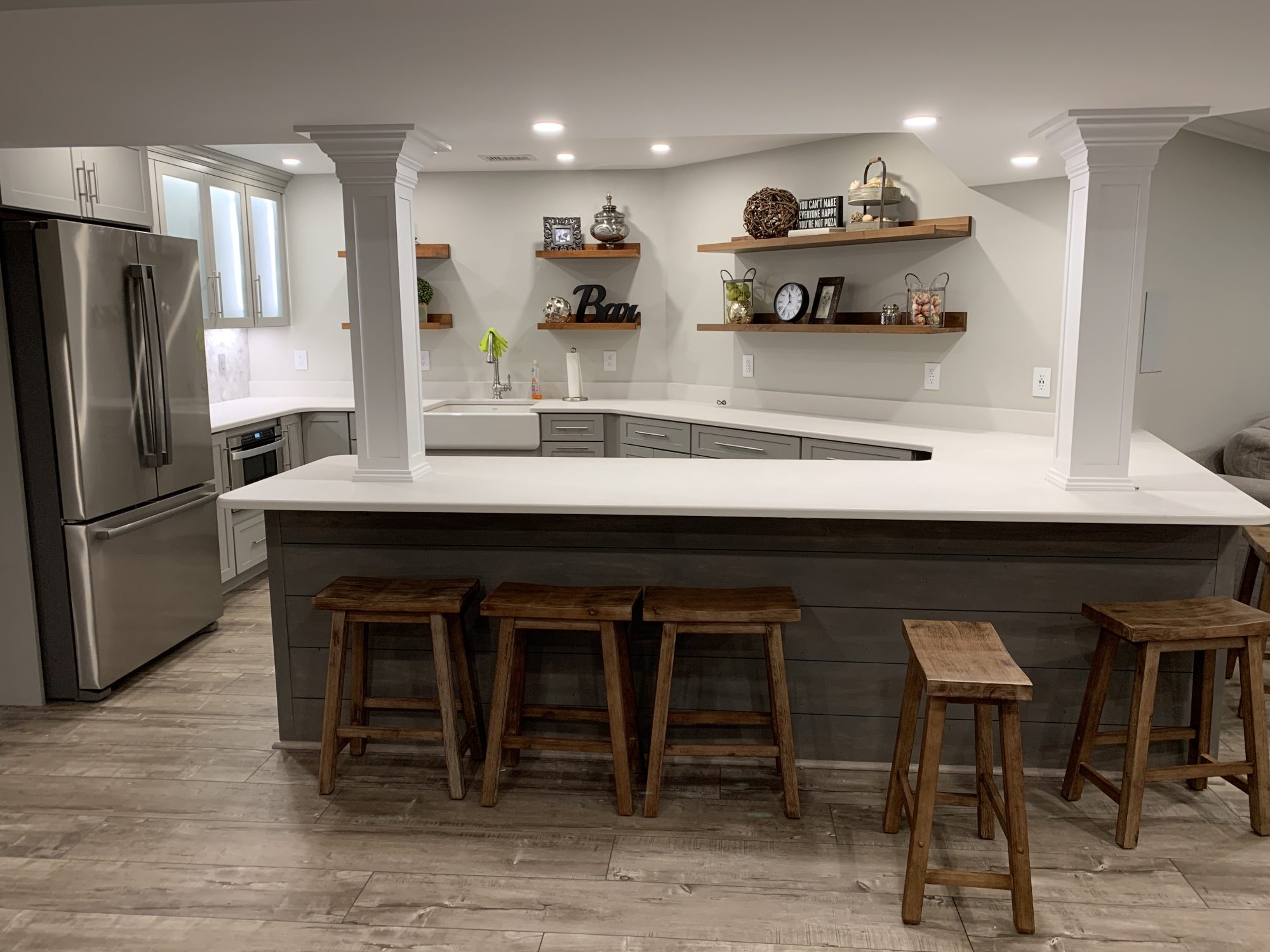 Basement in Westford
